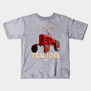 I Love Tractors Farmall Kids T-Shirt